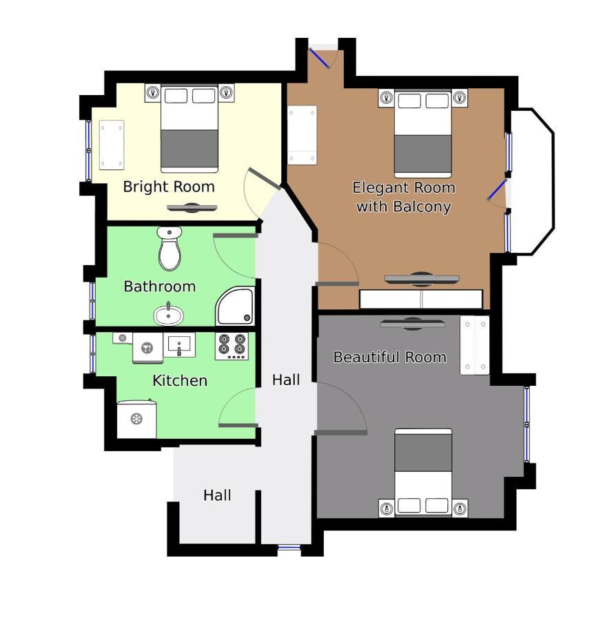 Aday - Villa Firenze - 2 Bedrooms Bright Apartment Aalborg Ngoại thất bức ảnh